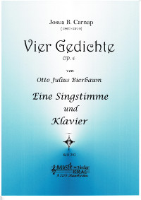 Vier Gedichte, Op.4